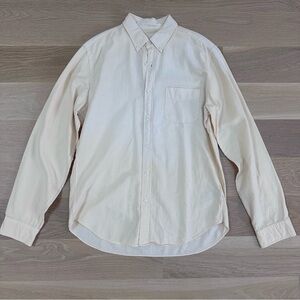 J.CREW - MENS - TAILORED VINTAGE OXFORD SHIRT - LIGHT YELLOW - SIZE MEDIUM